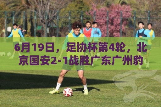 6月19日,足协杯第4轮,北京国安2-1战胜广东广州豹,晋级下一轮 6月19日,足协杯第4轮,北京国安2-1战胜广东广州豹,晋级下一轮
